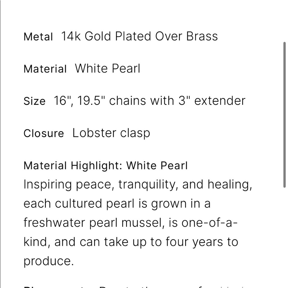 Kendra Scott Lindsay Gold Multi Strand Necklace in White Pearl - Picture 2 of 3